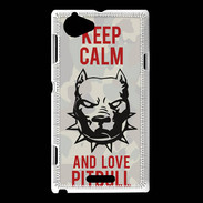 Coque Sony Xperia L Keep calm pitbull 1 ZG
