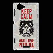 Coque Sony Xperia L Keep calm pitbull 2 ZG