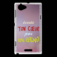 Coque Sony Xperia L Coeur gens ZG