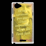 Coque Sony Xperia L Ils ne savaient pas ZG