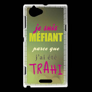 Coque Sony Xperia L Méfiant trahis ZG