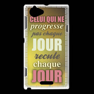 Coque Sony Xperia L Progresse de jour en jour ZG