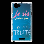 Coque Sony Xperia L Triste ZG