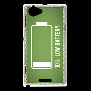 Coque Sony Xperia L Low Battery vert ZG