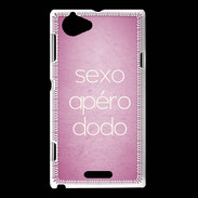 Coque Sony Xperia L Sexo Apéro Dodo rose ZG