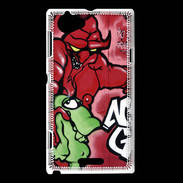 Coque Sony Xperia L Enfer graffiti PB