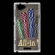 Coque Sony Xperia L Poker all in