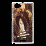 Coque Sony Xperia L Coque Grotte de Lourdes