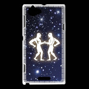 Coque Sony Xperia L zodiaque gémeaux