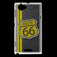 Coque Sony Xperia L route 66 goudron