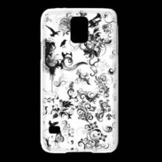 Coque Samsung Galaxy S5 Design Fleur Tribal