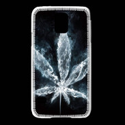 Coque Samsung Galaxy S5 Feuille de cannabis en fumée