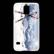 Coque Samsung Galaxy S5 Paire de ski en montagne