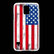 Coque Samsung Galaxy S5 Drapeau USA grunge et vintage 5