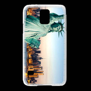 Coque Samsung Galaxy S5 Statue de la liberté et ville de New York 15