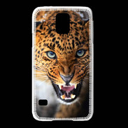 Coque Samsung Galaxy S5 Portrait d'un léopard