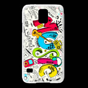 Coque Samsung Galaxy S5 Graffiti Musique