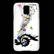Coque Samsung Galaxy S5 Farandole de notes de musique 1