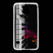Coque Samsung Galaxy S5 Note de musique et piano 1