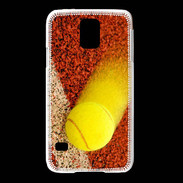 Coque Samsung Galaxy S5 Balle de tennis sur ligne de cours