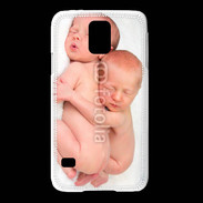 Coque Samsung Galaxy S5 Duo de bébés qui dorment