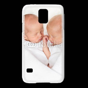 Coque Samsung Galaxy S5 Duo de bébés qui dorment 2