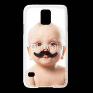 Coque Samsung Galaxy S5 Bébé avec moustache