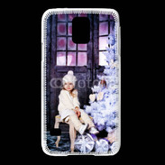 Coque Samsung Galaxy S5 Sapin de Noël et petite fille