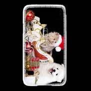 Coque Samsung Galaxy S5 Chaton et Chiot Noël