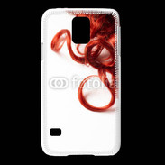 Coque Samsung Galaxy S5 Coiffure Cheveux bouclés rouges