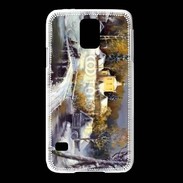 Coque Samsung Galaxy S5 Peinture village rural