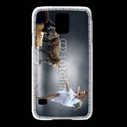Coque Samsung Galaxy S5 Danseuse avec tigre