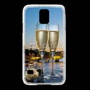 Coque Samsung Galaxy S5 Amour au champagne