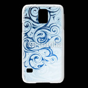 Coque Samsung Galaxy S5 Fond tribal bleu