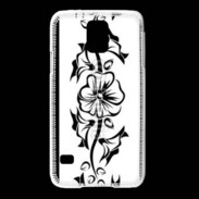 Coque Samsung Galaxy S5 Tatouage de fleurs 5
