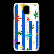 Coque Samsung Galaxy S5 Drapeau Uruguay cannabis