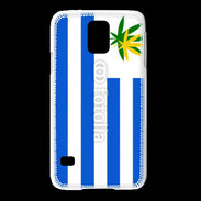 Coque Samsung Galaxy S5 Drapeau Uruguay cannabis 2