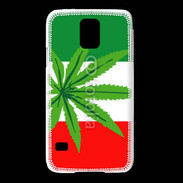 Coque Samsung Galaxy S5 Drapeau italien cannabis