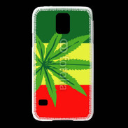 Coque Samsung Galaxy S5 Drapeau reggae cannabis