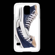 Coque Samsung Galaxy S5 Paire de converse bleue