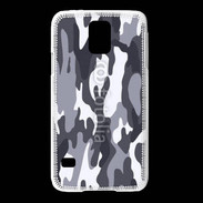 Coque Samsung Galaxy S5 Camouflage gris et blanc