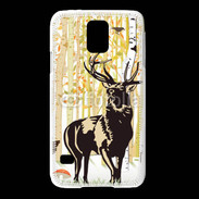 Coque Samsung Galaxy S5 Illustration de cerf 5