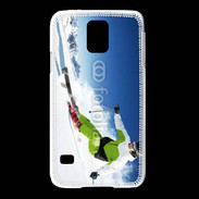 Coque Samsung Galaxy S5 Skieur en montagne