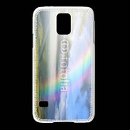 Coque Samsung Galaxy S5 Arc en ciel à la montagne