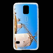 Coque Samsung Galaxy S5 Paysage avec des moulins