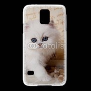 Coque Samsung Galaxy S5 Adorable chaton persan 2