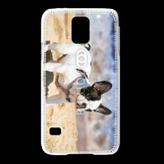 Coque Samsung Galaxy S5 Bulldog français nain