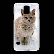 Coque Samsung Galaxy S5 Chat dans la neige