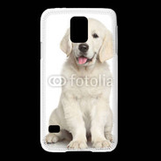 Coque Samsung Galaxy S5 Chiot Golden retriever 100