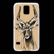 Coque Samsung Galaxy S5 Antilope mâle en dessin